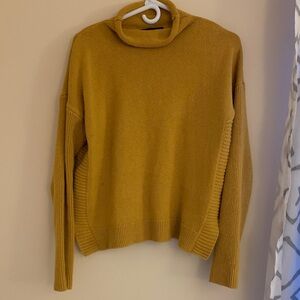 Tahari Mustard Cowl Neck Sweater